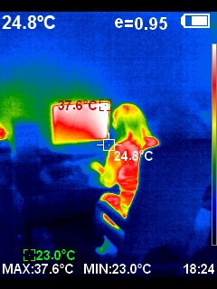Pravi posnetek s termovizije HT-19