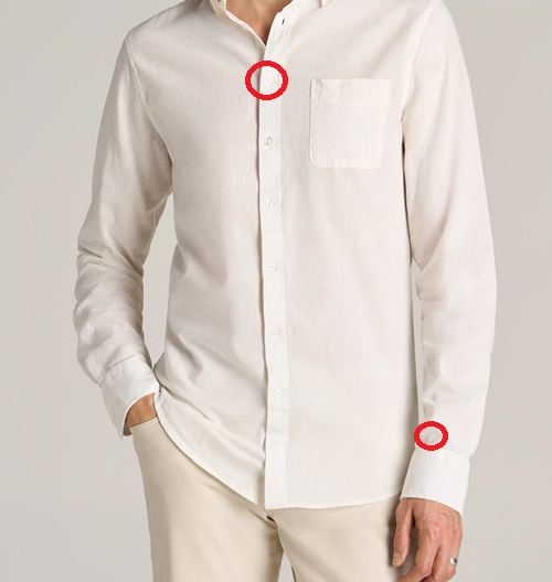 Multiple button camera placement options